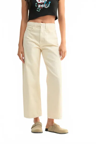 JUST BLACK DENIM BARREL TWIST JEANS IN CLOUD