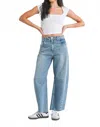 Just Black Denim Billie Barrel Leg Jeans In Light Denim In Blue
