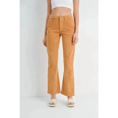 Just Black Denim Bradleigh Corduroy Pants In Dark Camel In Multi