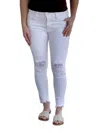 JUST BLACK DENIM CLASSIC DISTRESSED JEANS IN WHITE