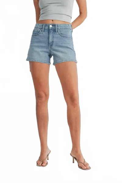 Just Black Denim Classic Stretch Jean Shorts In Light Denim In Blue