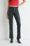 Just Black Denim Coated Slim Bootcut Jean In Black In Black