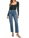 Just Black Denim Everything Straight Jeans In Dark Denim In Multi