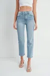 Just Black Denim High Rise Vintage Skinny Jeans In Dark Denim In Blue