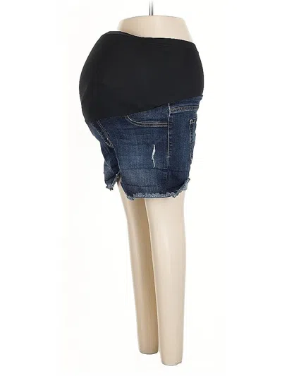 Pre-owned Just Black Denim Shorts In Blue