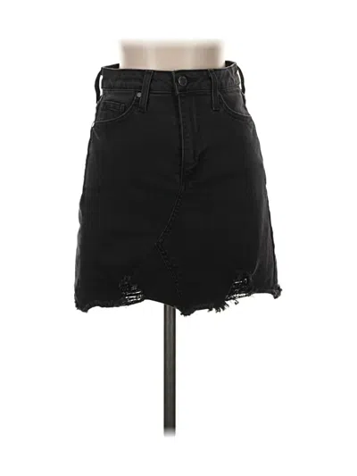 Pre-owned Just Black Denim Skirt In Black
