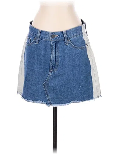 Pre-owned Just Black Denim Skirt In Blue