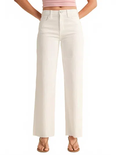 Just Black Denim Snatched For Spring Slim Pants In White