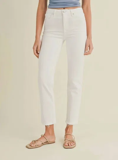 Just Black Denim Classic Straight Leg Denim Jean In White