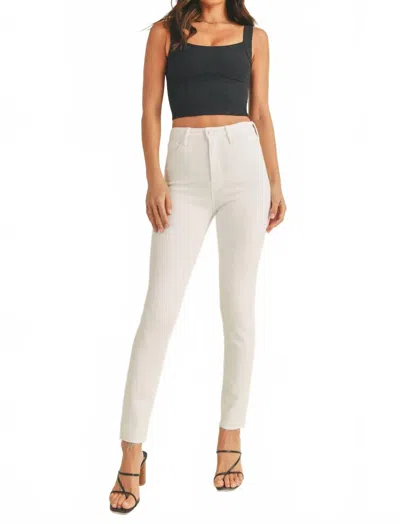 Just Black Denim Super Soft Scissor Cut Skinny Jean In Optic White