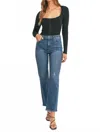 Just Black Denim The Everything Straight Leg Jean In Blue In Multi