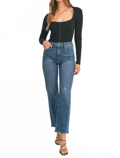 Just Black Denim The Everything Straight Leg Jean In Blue In Multi