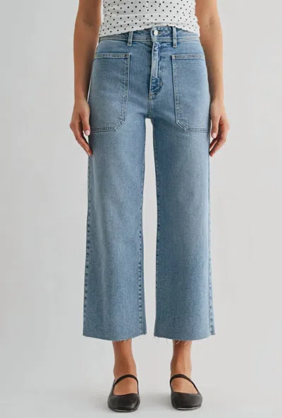 Just Black Denim Utility Pocket Denim In Light Wash In Blue