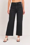 Just Black Denim Women's Wide Leg Relaxed Jeans In Black In Black