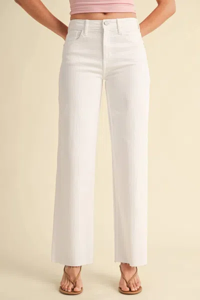 Just Black Denim Vintage Crop Flare Jean In White