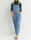 Just Black Denim Vintage Long Overall In Denim In Multi