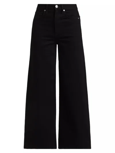 Just Black Denim Women's Wide Leg Relaxed Jeans In Black