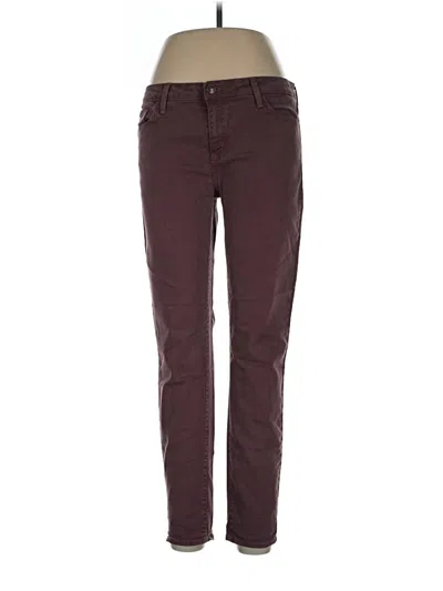 Pre-owned Just Black Jeans In Burgundy