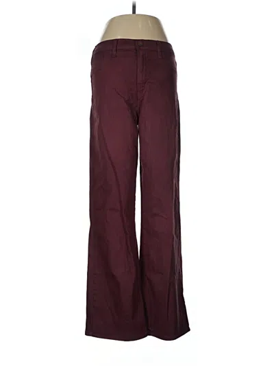 Pre-owned Just Black Jeans In Burgundy
