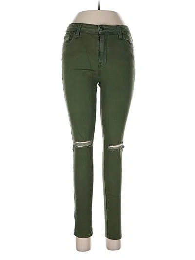 Pre-owned Just Black Jeans In Green