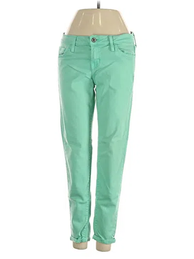 Pre-owned Just Black Jeans In Green