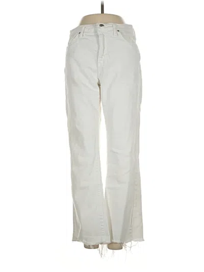 Pre-owned Just Black Jeans In Ivory