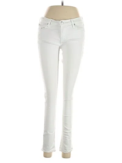 Pre-owned Just Black Jeans In Ivory