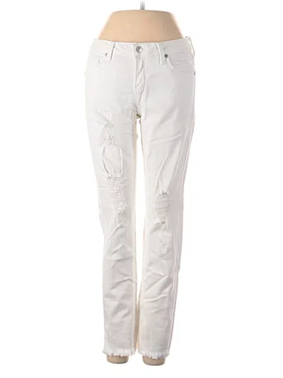 Pre-owned Just Black Jeans In Ivory