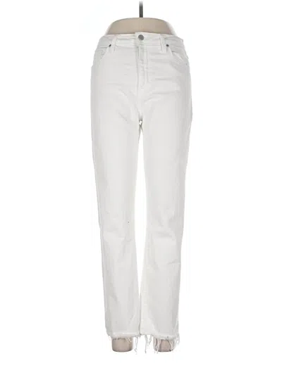 Pre-owned Just Black Jeans In Ivory