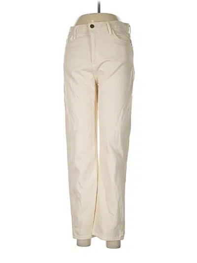 Pre-owned Just Black Jeans In Ivory