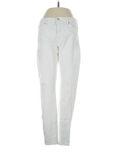 Pre-owned Just Black Jeans In Ivory