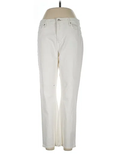 Pre-owned Just Black Jeans In Ivory