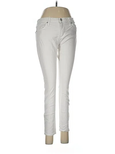 Pre-owned Just Black Jeans In Ivory