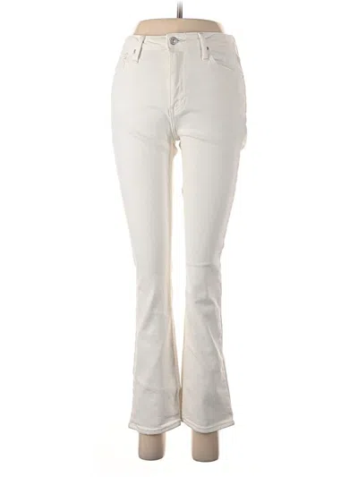 Pre-owned Just Black Jeans In Ivory