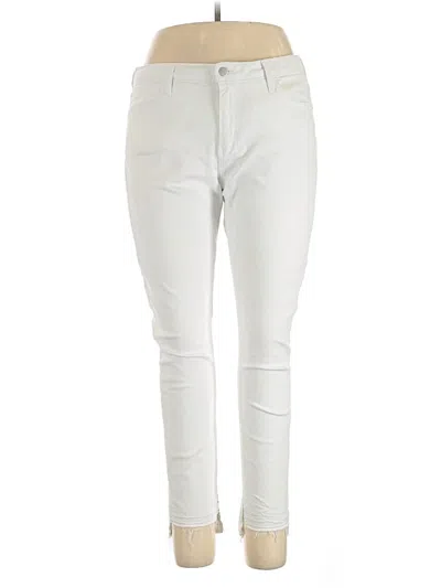 Pre-owned Just Black Jeans In Ivory