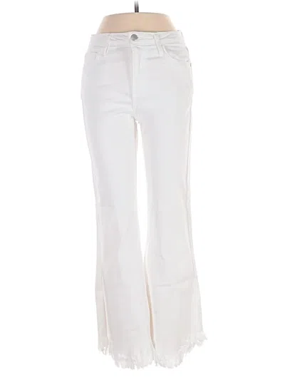 Pre-owned Just Black Jeans In Ivory