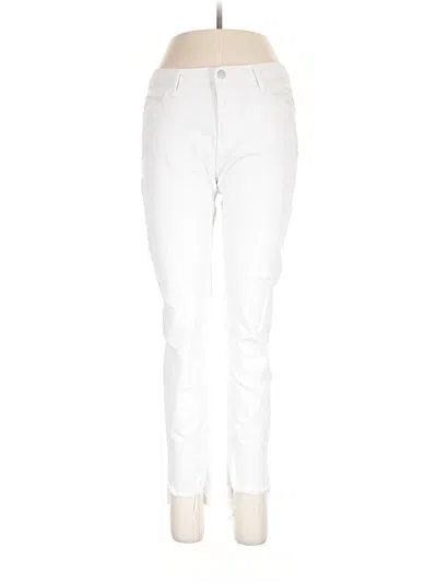 Pre-owned Just Black Jeans In Ivory