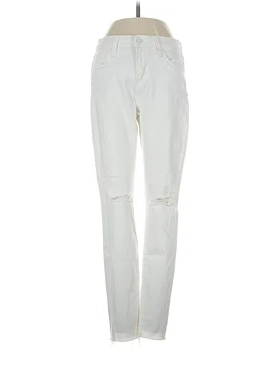 Pre-owned Just Black Jeans In Ivory