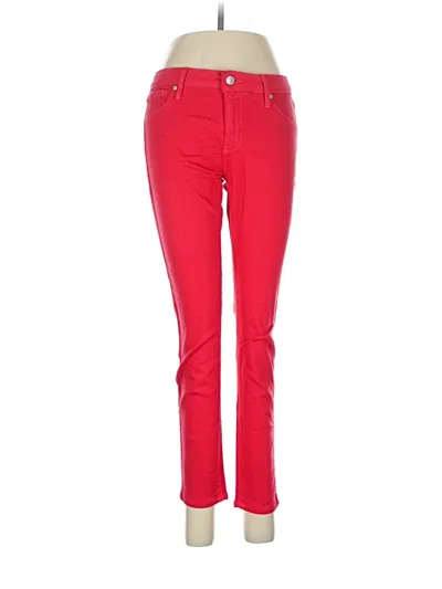 Pre-owned Just Black Jeans In Red