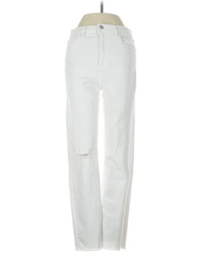 Pre-owned Just Black Jeans In White