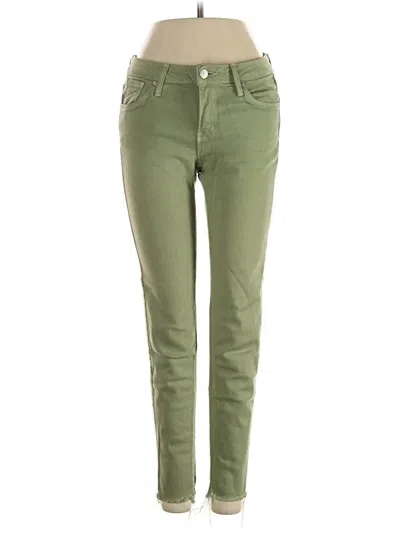 Pre-owned Just Black Jeggings In Green