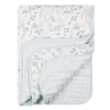 Just Born 8ply Muslin Blanket Blue Animals