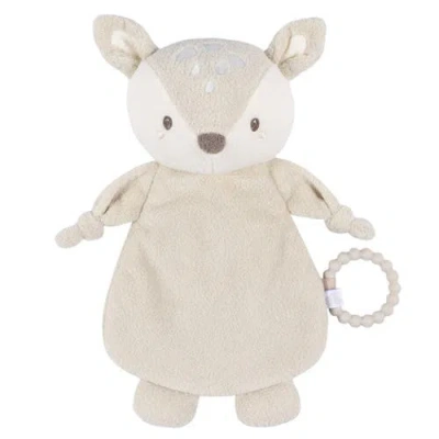 Just Born Kids'  Brown Deer Security Lovey Plush Animal In Neutral