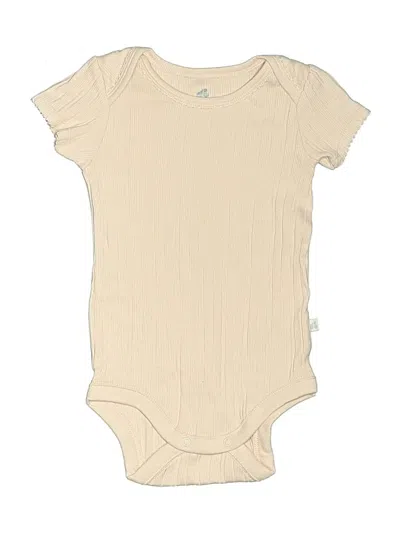 Pre-owned Just Born Babies' Short Sleeve Onesie In Ivory