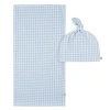 Just Born Swaddle Blanket & Hat Set, One Size In Blue