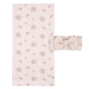 Just Born Swaddle Blanket & Headband Set In Pink