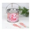 Just Candy Christmas Candy Cane Gift - Paint Can Container Filled With Approximately 25 Mini Candy Canes In Assorted Pre-pack