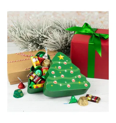 Just Candy Christmas Candy Gift Box 1/2lb Hershey's Holiday Chocolate In Assorted Pre-pack