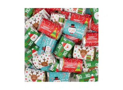 Just Candy 164 Pcs Christmas Candy Party Favors Hershey's Miniatures Chocolate In Assorted Pre-pack