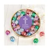 Just Candy Easter Candy Gift Tin With Chocolate Lindor Truffles By Lindt Large Plastic Tin With Sticker - Purpl In Assorted Pre-pack